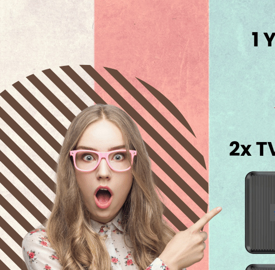 1 YEAR IPTV PLAN and 2 TVHUB IPTV BOX